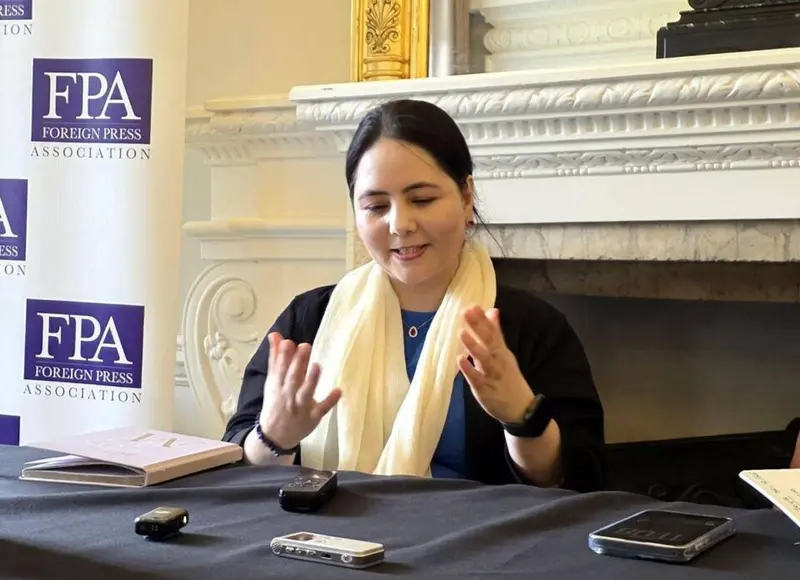 Zahra Joya discussing restrictions on women under Taliban rule in Afghanistan