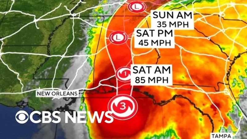 Hurricane Isaias landfall in Florida and forecast wind and rain concerns in Alabama